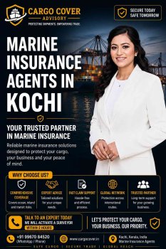 Marine Insurance Agents in Kochi: Complete Guide for Exporters & CHAs Cargo Cover Marine Insurance Advisors Agents