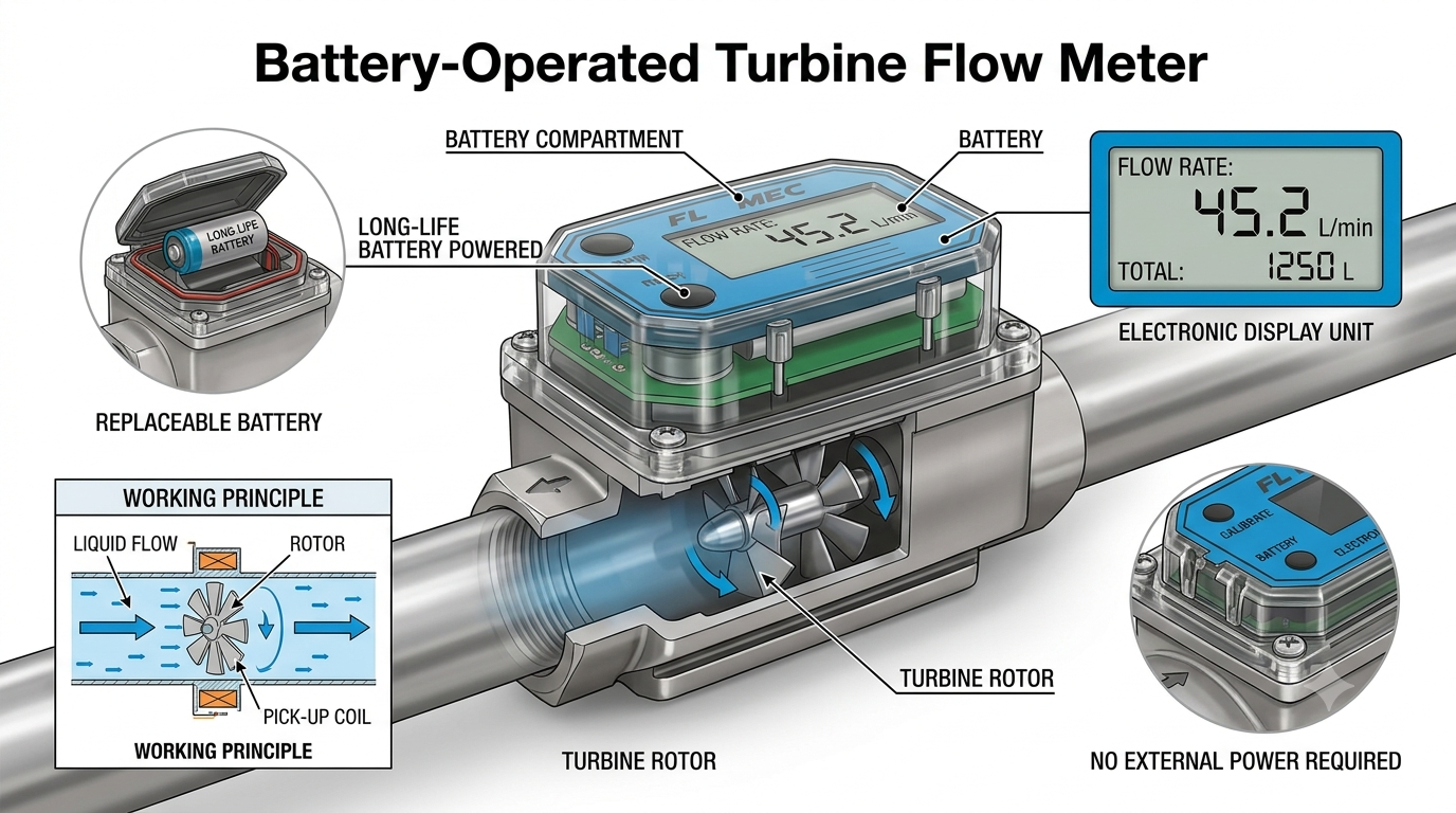 Battery-Operated Turbine Flow Meter Exporter: Flow Measurement Solutions for Industries
