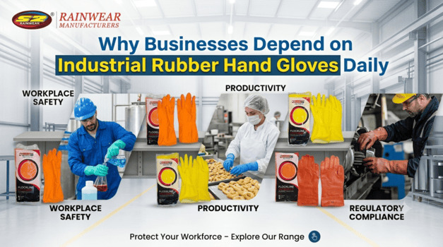 Why Businesses Depend on Industrial Rubber Hand Gloves Daily