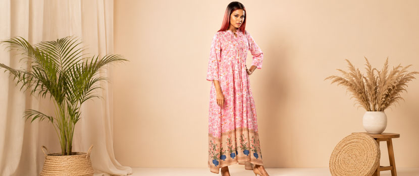 Reliable Printed Casual Wear Maxi Dress Manufacturer at Competitive Prices