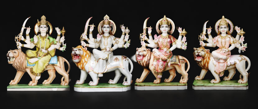 Marble Durga Statue Manufacturer in Rajasthan for Custom Religious Sculptures