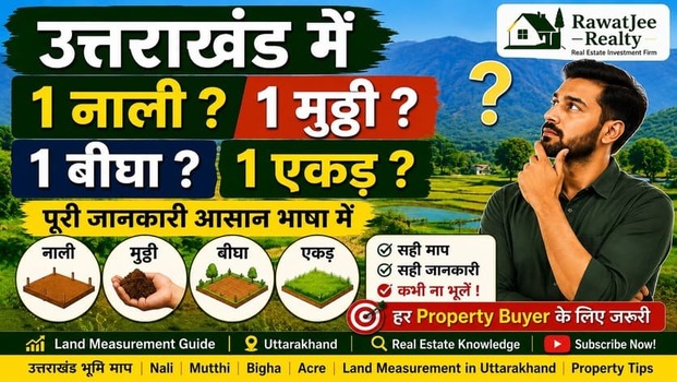 Uttarakhand Land Measurement Guide | नाली, बीघा, बिस्वा, मुठ्ठी, एकड़ और हेक्टेयर की पूरी जानकारी (2026)
