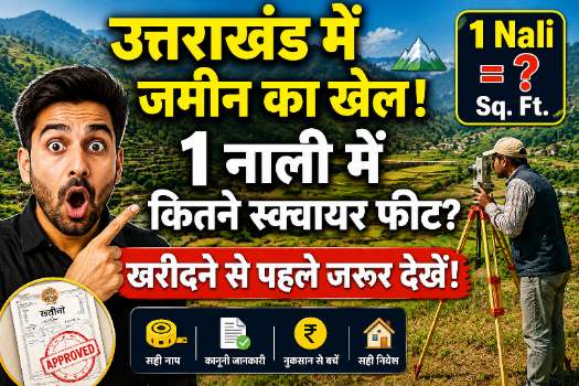 उत्तराखंड भूमि मापन गाइड: नाली, मुट्ठी और बीघा का असली गणित (नए भू-कानून नियमों के साथ)