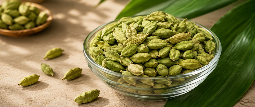 Green Cardamom Exporter for Premium-Quality Organic Cardamom Supply