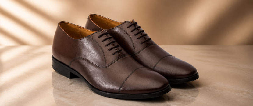 Where Can Buyers Find Mens Premium Brown Lace Up Leather Shoes for Formal Occasions?