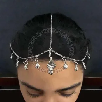Premium Oxidized Silver Temple Style Maang Tikka Manufacturer