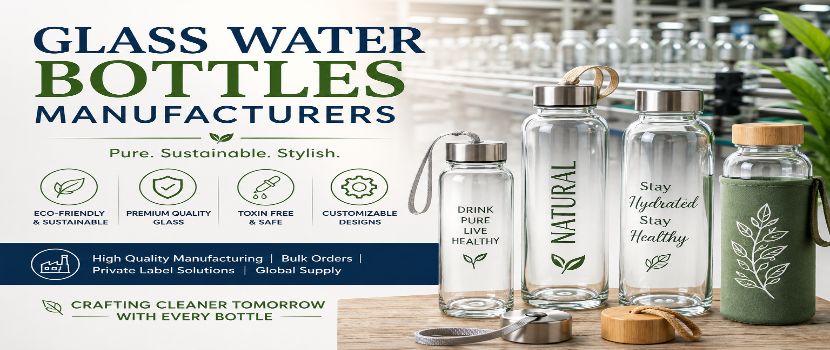 Glass Water Bottles Manufacturers: Delivering Sustainable and Stylish Hydration Solutions