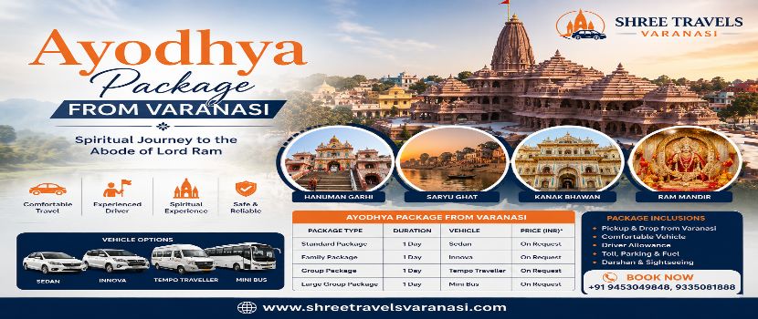 Ayodhya Package from Varanasi: Plan a Comfortable Spiritual Journey
