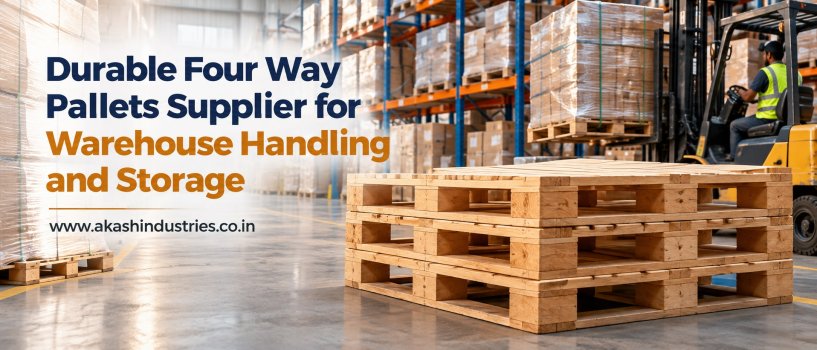 Durable Four Way Pallets Supplier for Warehouse Handling and Storage