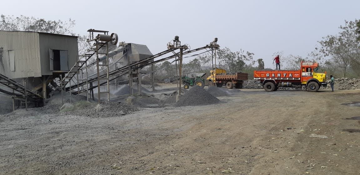 Crusher Industry with Mining land